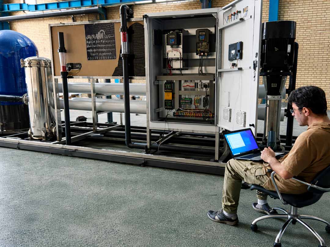 طراحی ساخت دستگاه تصفیه آب صنعتی نوین آب پالایش