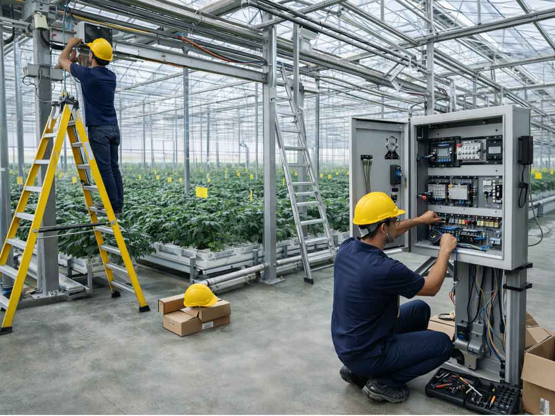 تصب و راه اندازی گلخانه مدرن نوین آب پالایش