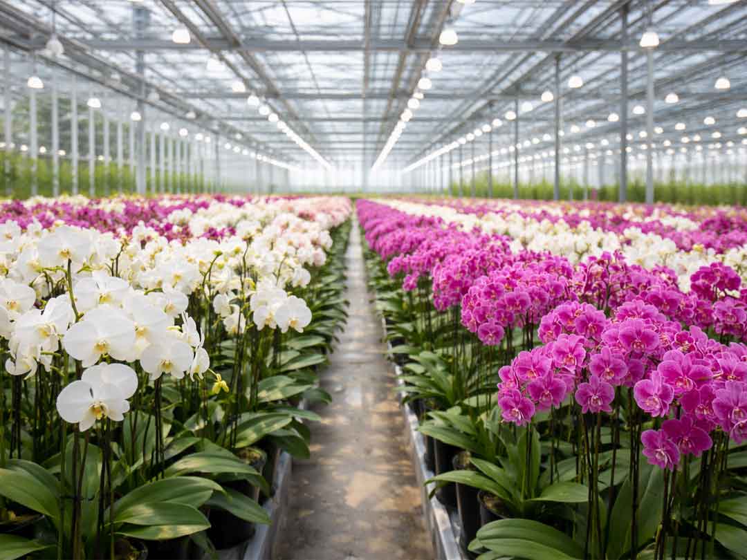 طراحی و اجرای سیستم آبیاری گلخانه پرورش گل ارکیده